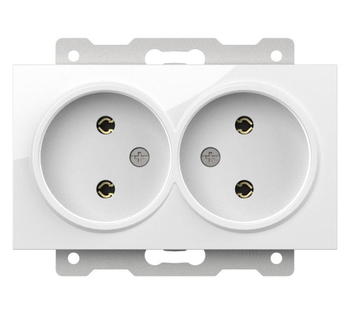 Розетка двойная без заземления, без рамки Elbi Eleсtriс Zena Vega 609-015600-908