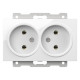Розетка двойная без заземления, без рамки Elbi Eleсtriс Zena Vega 609-015600-908