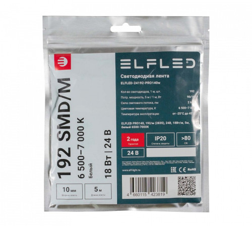 Лента светодиодная ELFLED ELFLED-24192-PRO140w