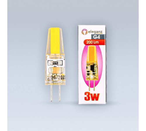 Лампа светодиодная Eleganz G4 3Вт 4500K 1302