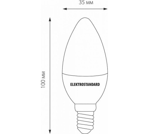 Лампа светодиодная Elektrostandard Свеча F E14 9Вт 4200K a050133