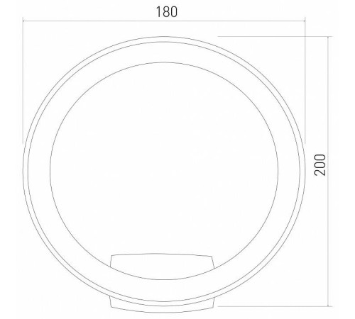 Светильник на штанге Elektrostandard Ring черный a054932