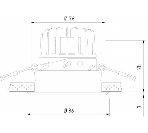 Встраиваемый светильник Elektrostandard Osti a062936