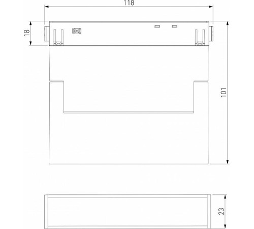 Накладной светильник Elektrostandard Slim Magnetic a063558