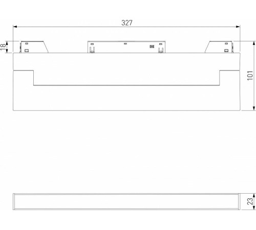 Накладной светильник Elektrostandard Slim Magnetic a063560