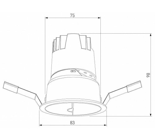 Встраиваемый светильник Elektrostandard Inline a064612