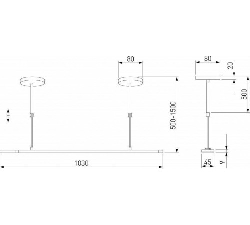 Основание на штанге Elektrostandard a065262