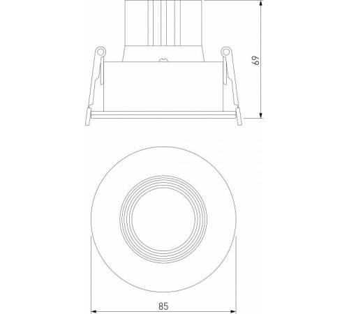 Встраиваемый светильник Elektrostandard Artis a066136
