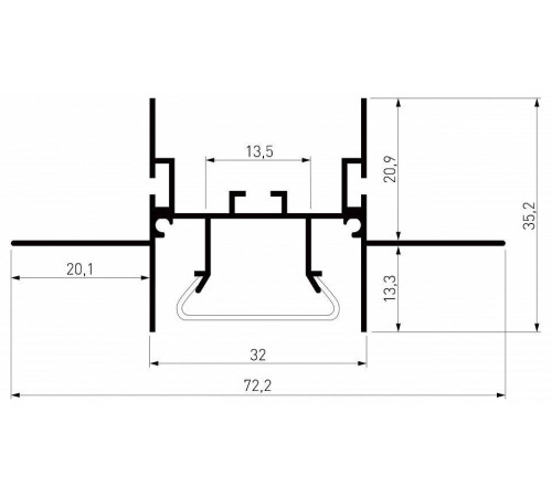 Короб встраиваемый Elektrostandard LL-2-ALP023 a066624