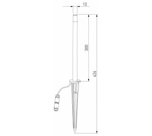 Наземный низкий светильник Elektrostandard Lumos a066688