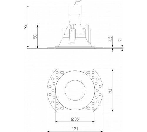 Встраиваемый светильник Elektrostandard Renzo a067528