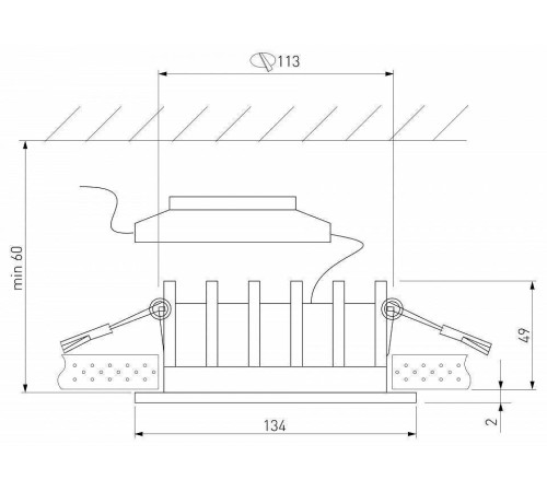Встраиваемый светильник Elektrostandard Combi a069008
