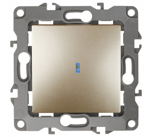 Выключатель одноклавишный с подсветкой без рамки Эра Эра 12 12-1102-04