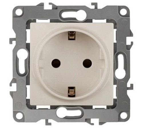 Розетка с заземлением, без рамки Эра Эра 12 12-2001-02
