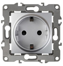 Розетка с заземлением, без рамки Эра Эра 12 12-2001-03