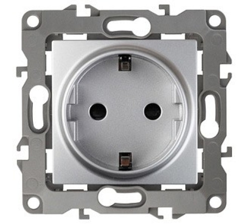 Розетка с заземлением, без рамки Эра Эра 12 12-2001-03