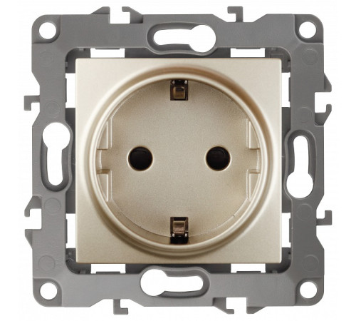 Розетка с заземлением, без рамки Эра Эра 12 12-2001-04