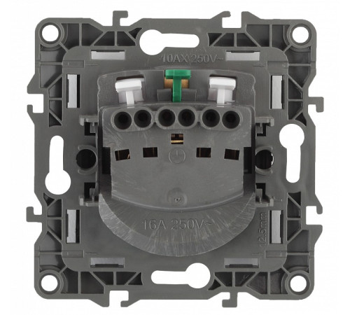 Розетка с заземлением, без рамки Эра Эра 12 12-2001-04