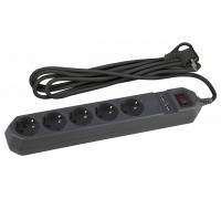 Удлинитель с выключателем Эра  USF-5es-1.5m-USB-B