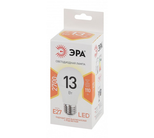 Лампа светодиодная Эра LED A60-13W-827-E27