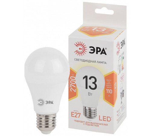 Лампа светодиодная Эра LED A60-13W-827-E27