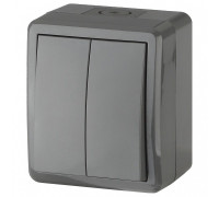 Выключатель двухклавишный Эра Эра Эксперт 11-1404-03