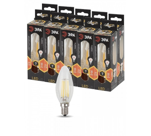 Лампа светодиодная Эра F-LED F-LED B35-7W-827-E14