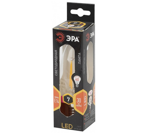Лампа светодиодная Эра F-LED F-LED B35-7W-827-E14