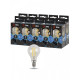 Лампа светодиодная филаментная ЭРА F-LED Шар P45 7 Вт E14 4000 К F-LED P45-7W-840-E14
