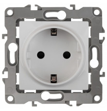 Розетка с заземлением, без рамки Эра Эра 12 12-2111-01