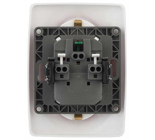 Розетка двойная с заземлением Эра Эра 12 12-2106-01