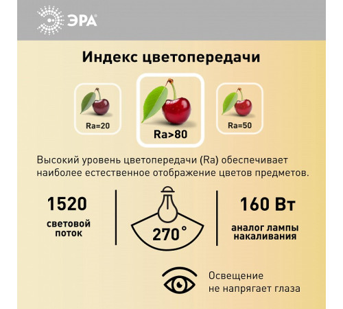 Лампа светодиодная Эра Стандарт LED A65-19W-840-E27