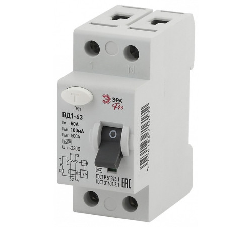 Устройство защитного отключения 2P Эра ВД1-63 NO-902-36