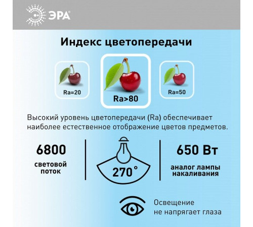 Лампа светодиодная Эра Стандарт LED POWER T140-85W-6500-E27/E40