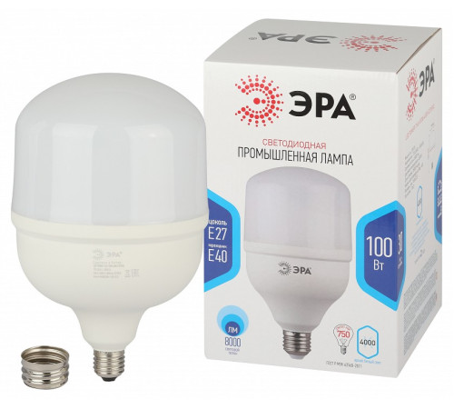 Лампа светодиодная Эра Стандарт E27/E40 100Вт 4000K LED POWER T160-100W-4000-E27/E40