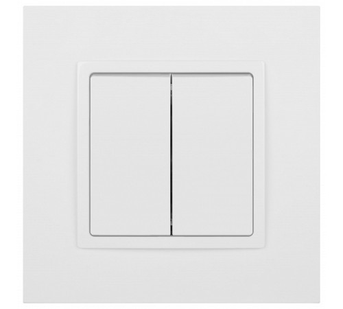 Переключатель двухклавишный без рамки Эра Эра Elegance 14-1106-01