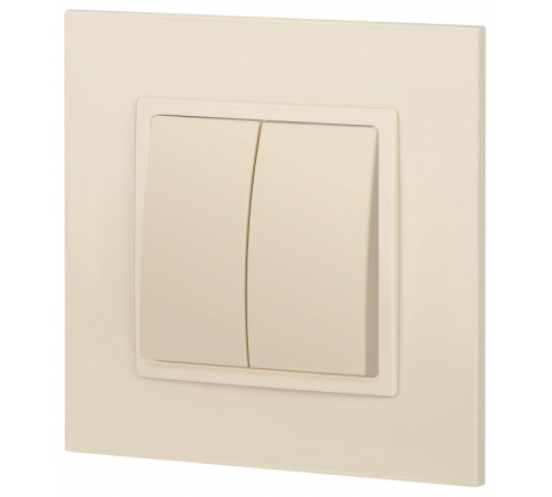 Переключатель двухклавишный без рамки Эра Эра Elegance 14-1106-02