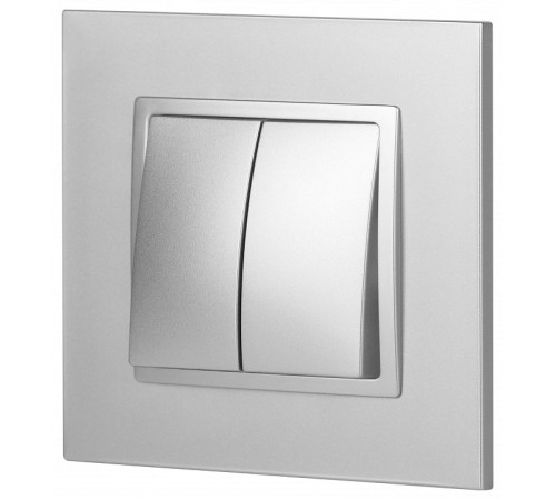 Переключатель двухклавишный без рамки Эра Эра Elegance 14-1106-03
