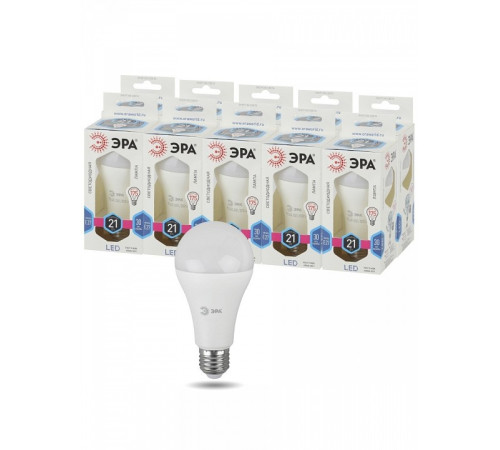 Лампа светодиодная Эра Стандарт LED A65-21W-840-E27