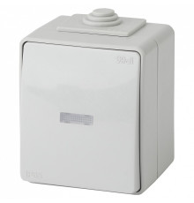 Переключатель одноклавишный с подсветкой Эра Эра Эксперт 11-1610-03