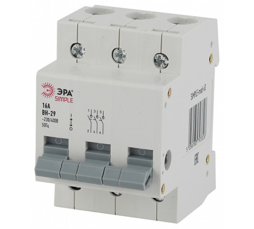 Выключатель нагрузки 3P Эра ВН-29 SIMPLE-mod-63