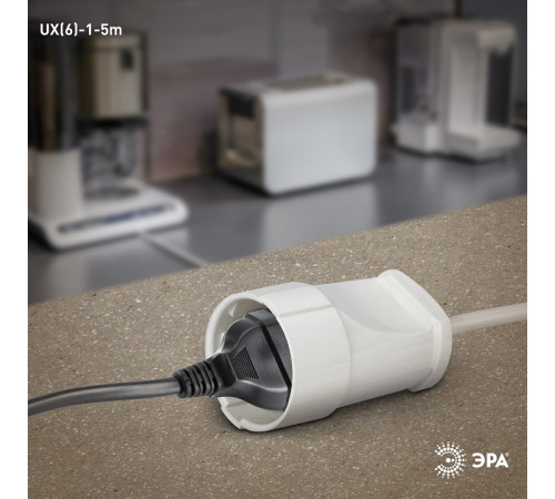 Удлинитель Эра UX(6)-1-5m