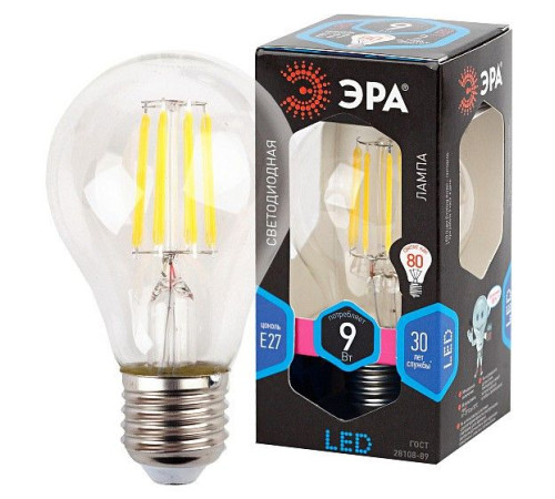 Лампа светодиодная Эра F-LED F-LED A60-9W-840-E27