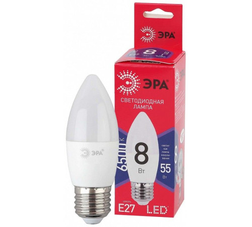 Лампа светодиодная Эра LED B35-8W-865-E27 R