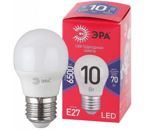 Лампа светодиодная Эра LED P45-10W-865-E27 R