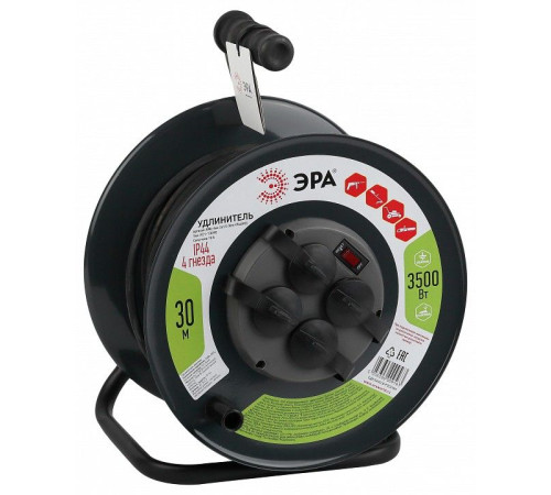 Удлинитель Эра RMx-4es-3x1.5-30m-IP44(KG)