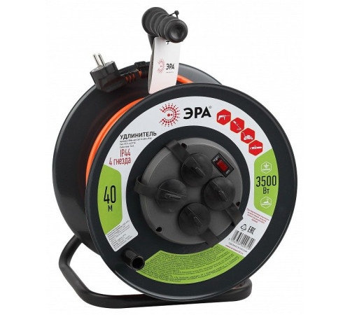 Удлинитель Эра RMx-4es-3x1.5-40m-IP44
