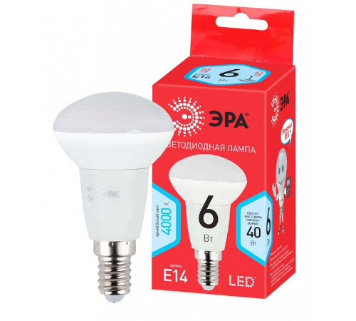 Лампа светодиодная Эра LED R50-6W-840-E14 R