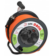 Удлинитель с выключателем Эра  RMx-4es-3x2.5-30m-IP44