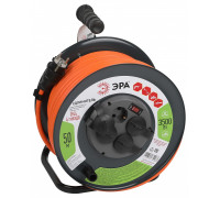 Удлинитель с выключателем Эра  RMx-4es-3x2.5-50m-IP44